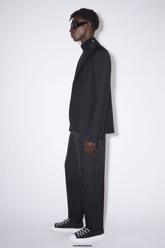 Acne Studios vaatteet musta 0VF2B1173 tavallinen pukutakki