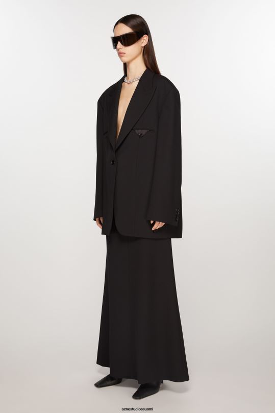 Acne Studios vaatteet musta 0VF2B124 yksirivinen takki