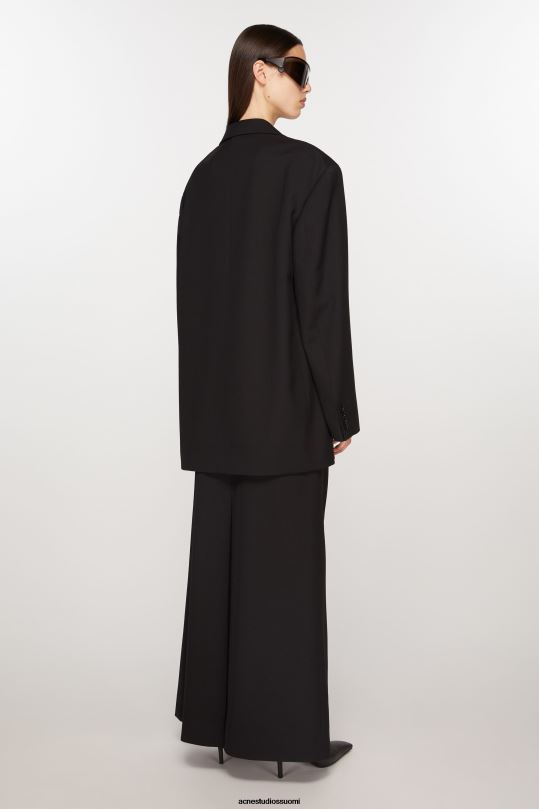 Acne Studios vaatteet musta 0VF2B124 yksirivinen takki
