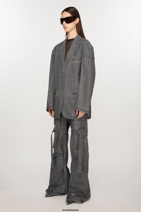 Acne Studios vaatteet musta 0VF2B126 rennon istuvuuden pukutakki