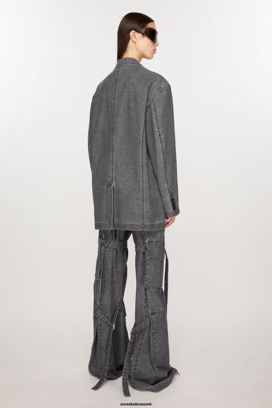 Acne Studios vaatteet musta 0VF2B126 rennon istuvuuden pukutakki