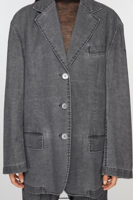 Acne Studios vaatteet musta 0VF2B126 rennon istuvuuden pukutakki