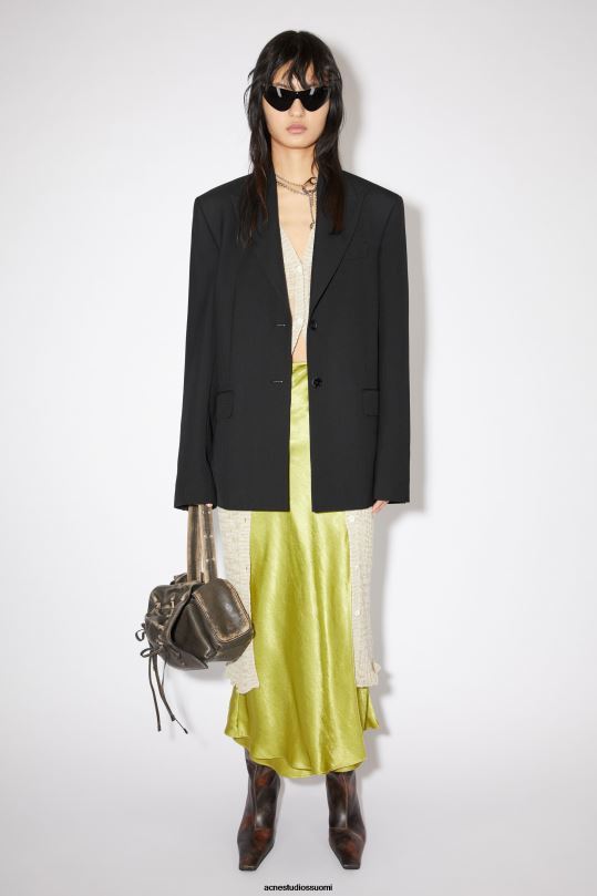 Acne Studios vaatteet musta 0VF2B130 tavallinen pukutakki
