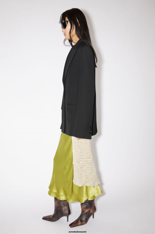Acne Studios vaatteet musta 0VF2B130 tavallinen pukutakki