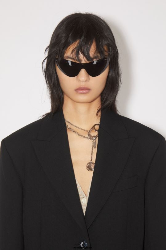 Acne Studios vaatteet musta 0VF2B130 tavallinen pukutakki