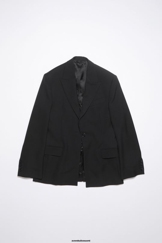 Acne Studios vaatteet musta 0VF2B130 tavallinen pukutakki