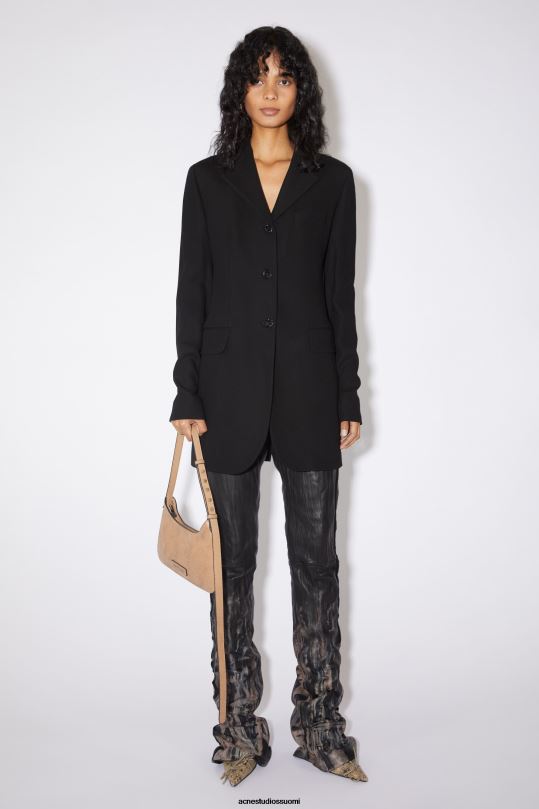 Acne Studios vaatteet musta 0VF2B132 istuva pukutakki