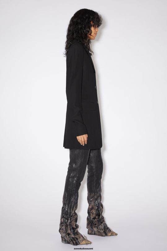 Acne Studios vaatteet musta 0VF2B132 istuva pukutakki