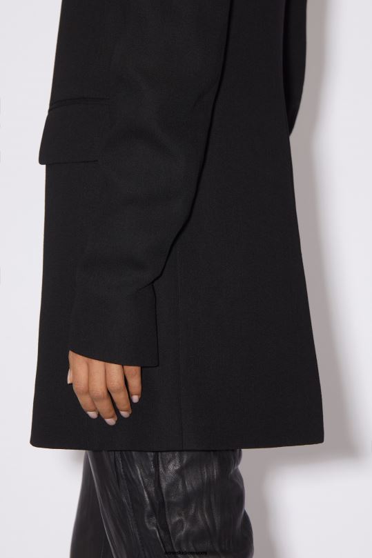 Acne Studios vaatteet musta 0VF2B132 istuva pukutakki