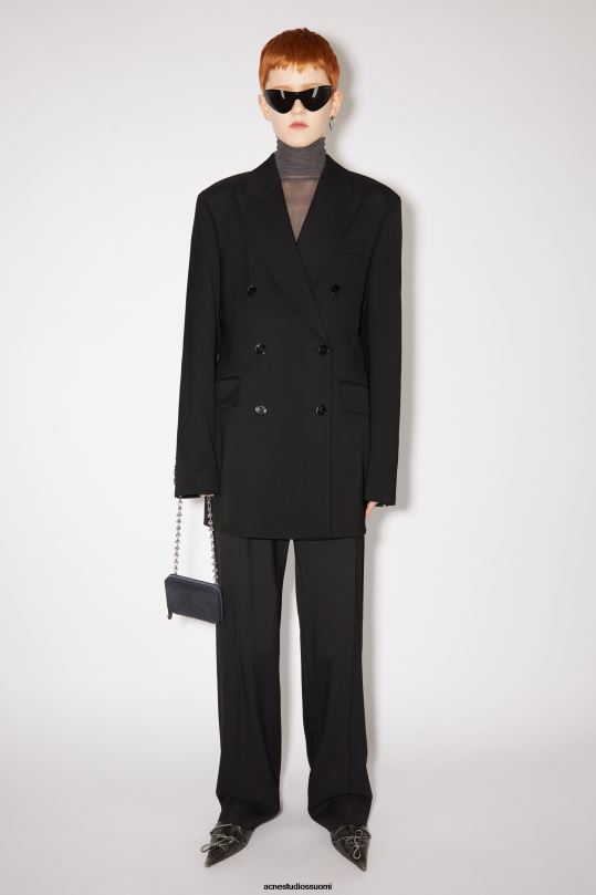 Acne Studios vaatteet musta 0VF2B135 rennon istuvuuden pukutakki