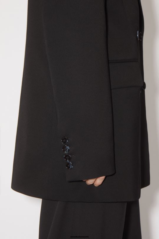 Acne Studios vaatteet musta 0VF2B135 rennon istuvuuden pukutakki