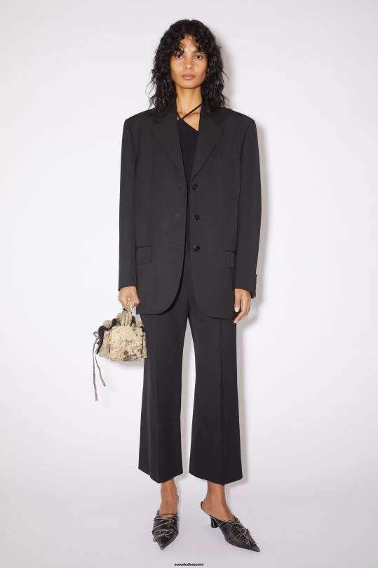 Acne Studios vaatteet musta 0VF2B137 rennon istuvuuden pukutakki