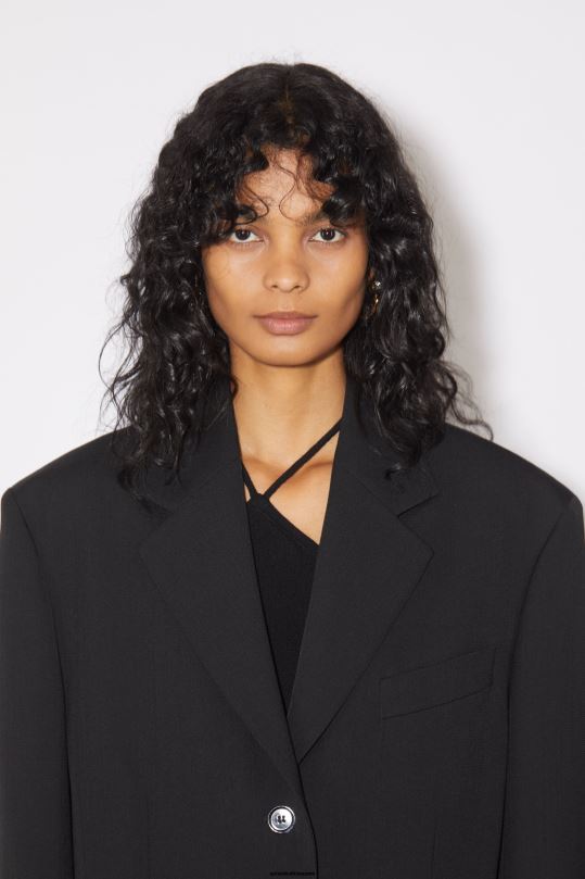 Acne Studios vaatteet musta 0VF2B137 rennon istuvuuden pukutakki