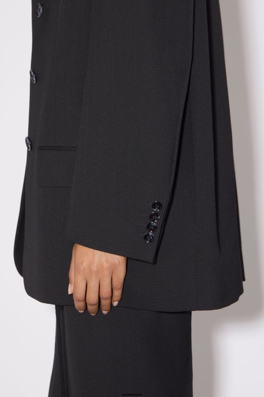 Acne Studios vaatteet musta 0VF2B137 rennon istuvuuden pukutakki
