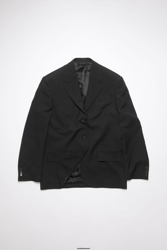 Acne Studios vaatteet musta 0VF2B137 rennon istuvuuden pukutakki