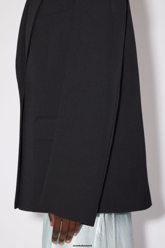 Acne Studios vaatteet musta 0VF2B409 rennon istuvuuden pukutakki