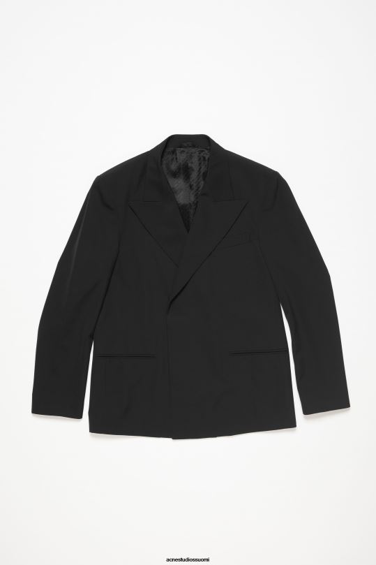 Acne Studios vaatteet musta 0VF2B949 tavallinen pukutakki