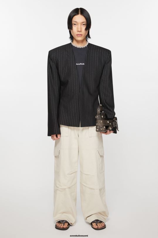 Acne Studios vaatteet musta 0VF2B951 istuva istuva takki