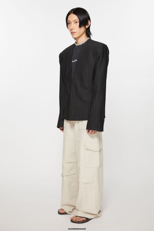 Acne Studios vaatteet musta 0VF2B951 istuva istuva takki