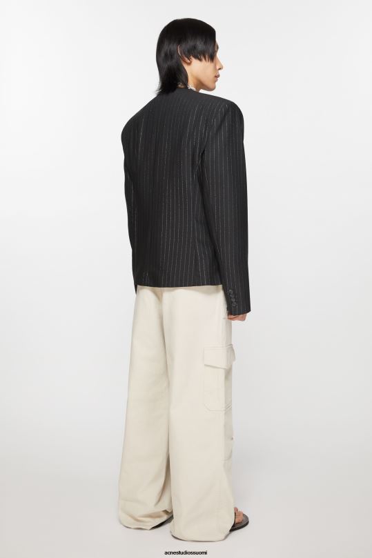 Acne Studios vaatteet musta 0VF2B951 istuva istuva takki