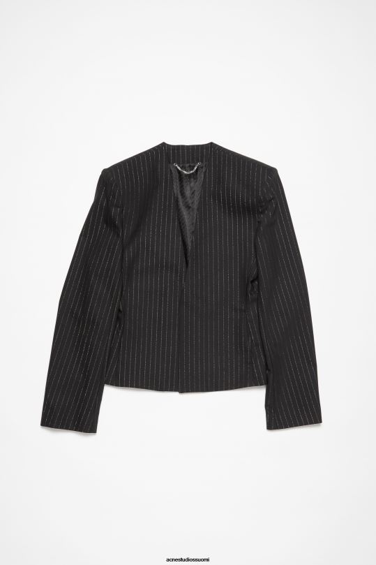 Acne Studios vaatteet musta 0VF2B951 istuva istuva takki