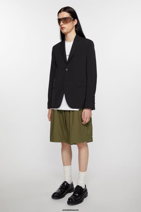 Acne Studios vaatteet musta 0VF2B953 tavallinen pukutakki