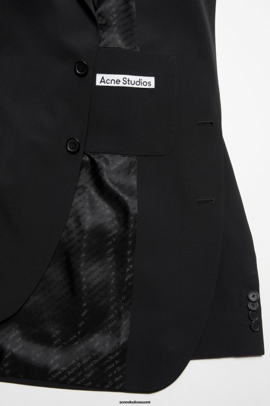 Acne Studios vaatteet musta 0VF2B953 tavallinen pukutakki