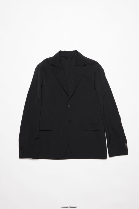 Acne Studios vaatteet musta 0VF2B953 tavallinen pukutakki