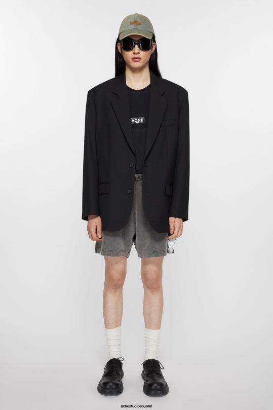 Acne Studios vaatteet musta 0VF2B955 rennon istuvuuden pukutakki