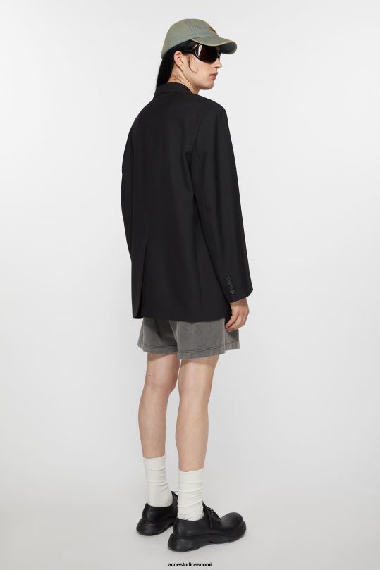 Acne Studios vaatteet musta 0VF2B955 rennon istuvuuden pukutakki