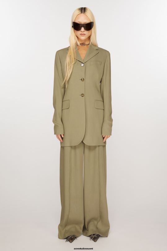 Acne Studios vaatteet muta beige 0VF2B121 yksirivinen takki