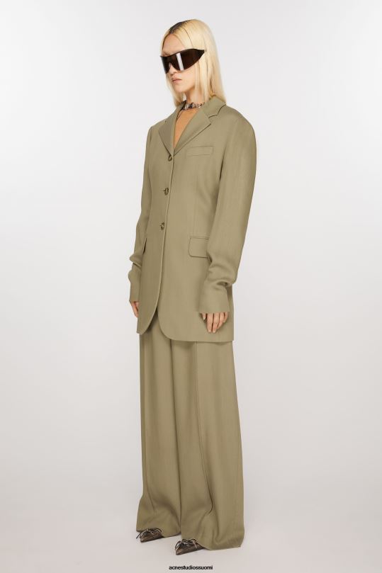 Acne Studios vaatteet muta beige 0VF2B121 yksirivinen takki