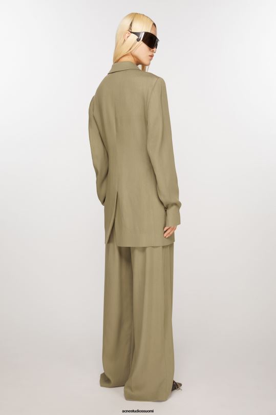 Acne Studios vaatteet muta beige 0VF2B121 yksirivinen takki