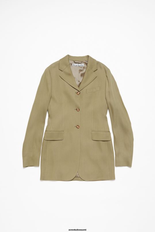 Acne Studios vaatteet muta beige 0VF2B121 yksirivinen takki