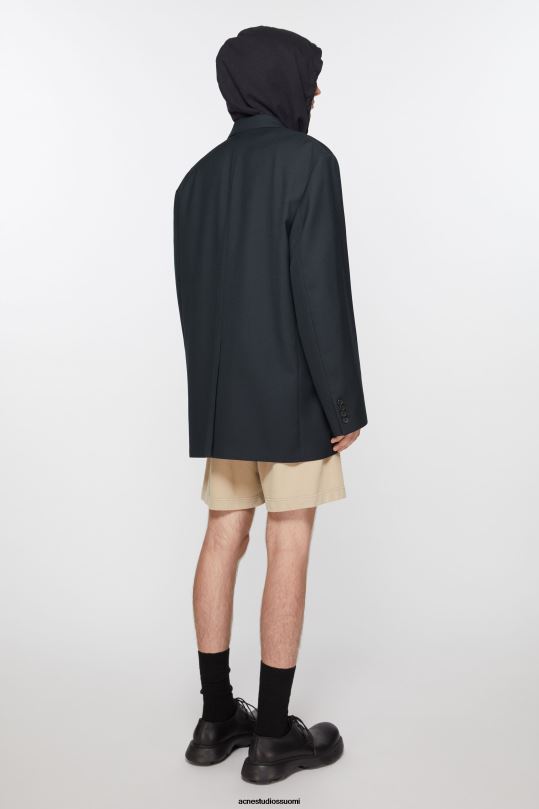 Acne Studios vaatteet tumma laivasto 0VF2B1100 rennon istuvuuden pukutakki