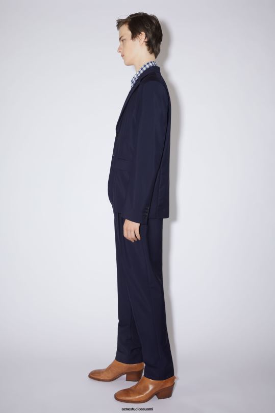 Acne Studios vaatteet tumma laivasto 0VF2B1174 tavallinen pukutakki