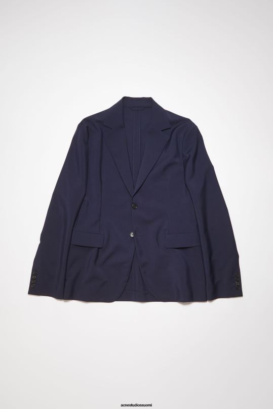 Acne Studios vaatteet tumma laivasto 0VF2B1174 tavallinen pukutakki