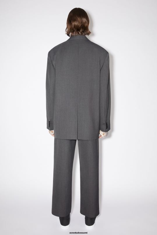Acne Studios vaatteet tummanharmaa melansi 0VF2B956 rennon istuvuuden pukutakki