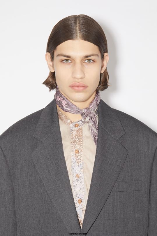Acne Studios vaatteet tummanharmaa melansi 0VF2B956 rennon istuvuuden pukutakki