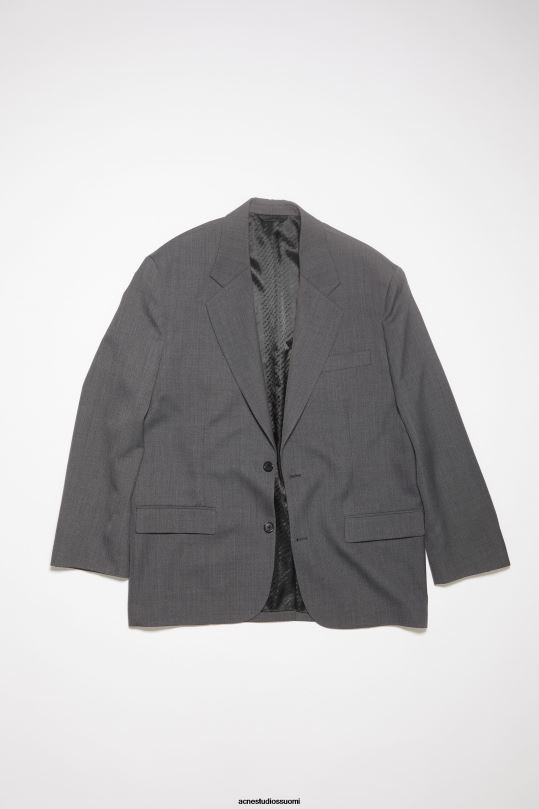 Acne Studios vaatteet tummanharmaa melansi 0VF2B956 rennon istuvuuden pukutakki