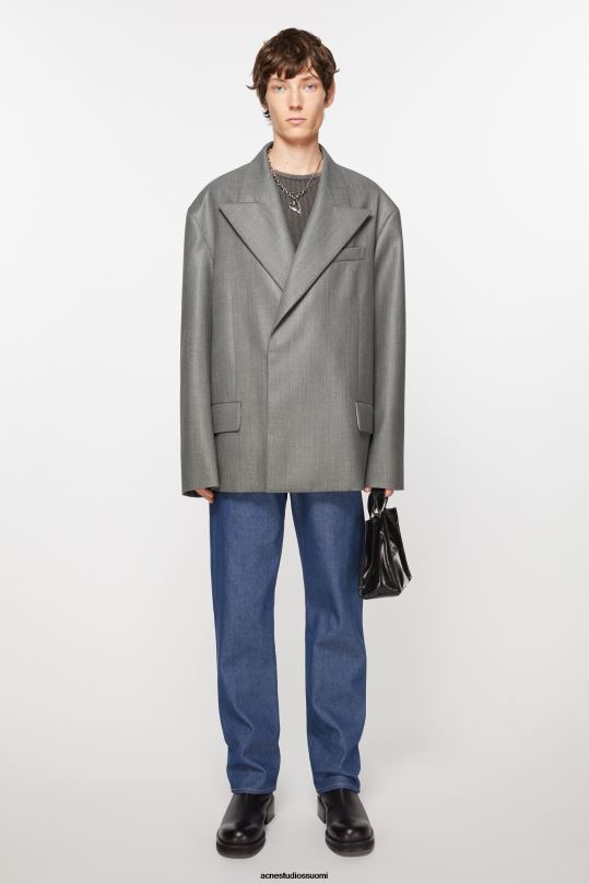 Acne Studios vaatteet vintage harmaa melange 0VF2B952 rennon istuvuuden pukutakki