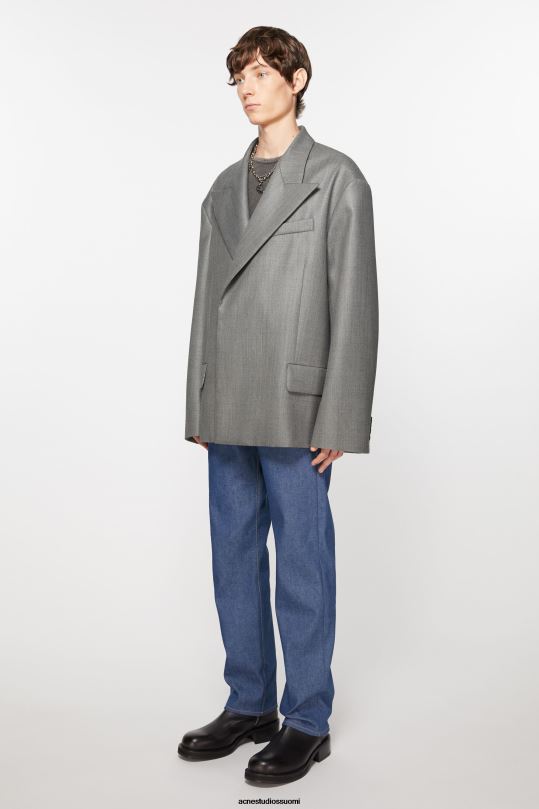 Acne Studios vaatteet vintage harmaa melange 0VF2B952 rennon istuvuuden pukutakki