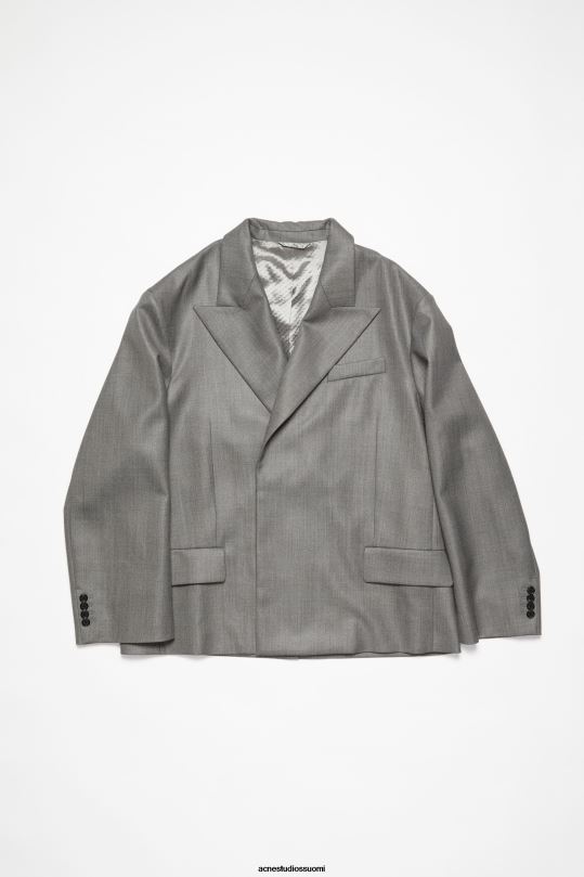 Acne Studios vaatteet vintage harmaa melange 0VF2B952 rennon istuvuuden pukutakki