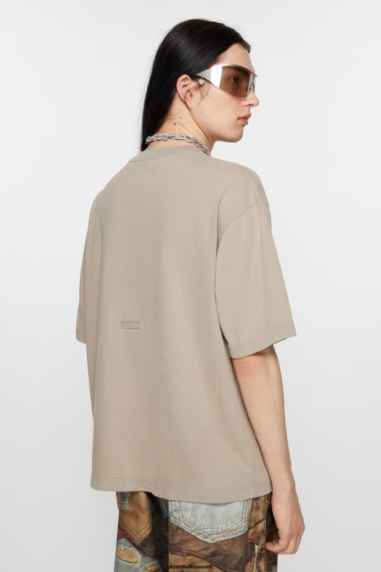 Acne Studios vaatteet betonin harmaa 0VF2B1109 pyöreäkauluksinen t-paita - rento istuvuus