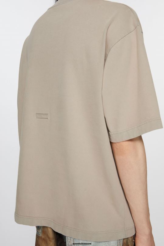 Acne Studios vaatteet betonin harmaa 0VF2B1109 pyöreäkauluksinen t-paita - rento istuvuus