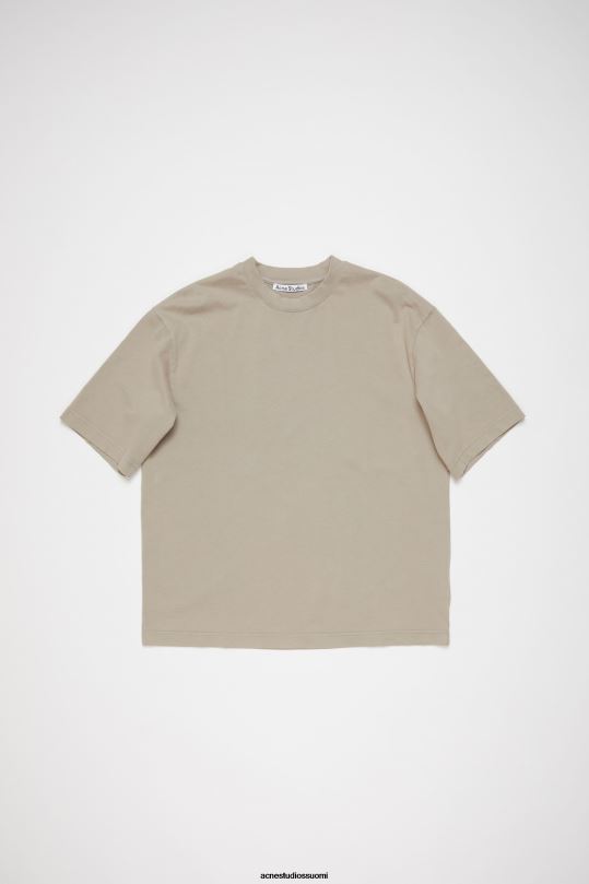 Acne Studios vaatteet betonin harmaa 0VF2B1109 pyöreäkauluksinen t-paita - rento istuvuus