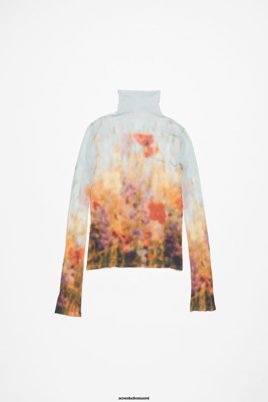Acne Studios vaatteet harmaa/multi 0VF2B371 korkea kaula-aukkoinen saumaton toppi