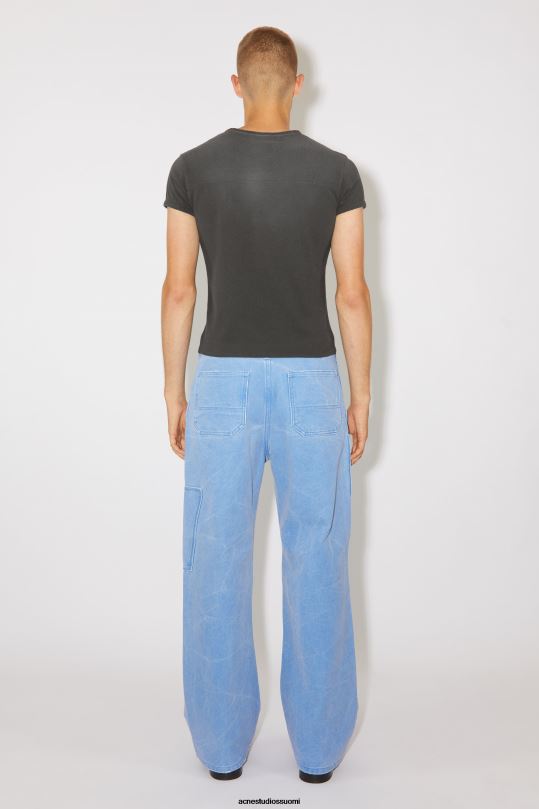 Acne Studios vaatteet hiilen harmaa 0VF2B1138 Patch print t-paita - istuva istuvuus unisex