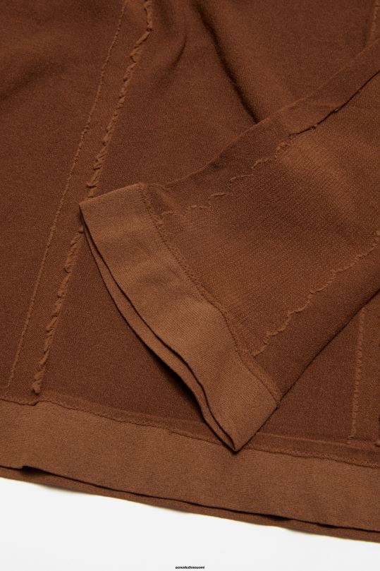Acne Studios vaatteet konjakin ruskea 0VF2B372 pitkähihainen t-paita