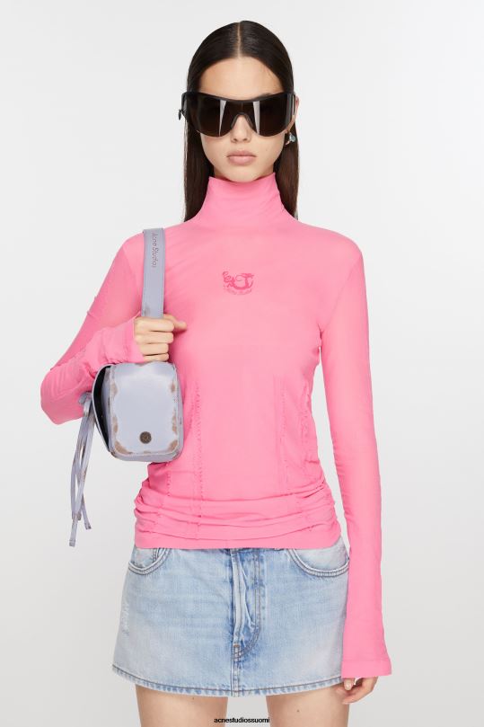 Acne Studios vaatteet kuplan vaaleanpunainen 0VF2B373 paita rullakauluksella